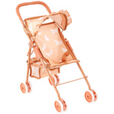 The New York Doll Collection baby doll stroller folding frame for convenient travel