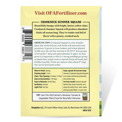 The Old Farmer's Almanac seed packet with approx 80 non-GMO open-pollinated seeds.