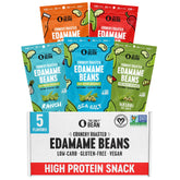 The Only Bean Crunchy Edamame Sea Salt pack boosts protein on the go.