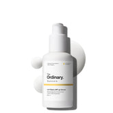 The Ordinary UV Filters SPF 45 Serum bottle, travel-size sun protection with clear labeling