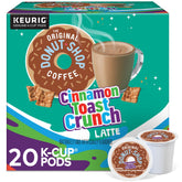 The Original Donut Shop Cinnamon Toast Crunch One Step Latte K-Cup pods pack shot for easy mornings