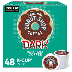 The Original Donut Shop dark roast K-Cup pods packaging for convenient single-serve brewing