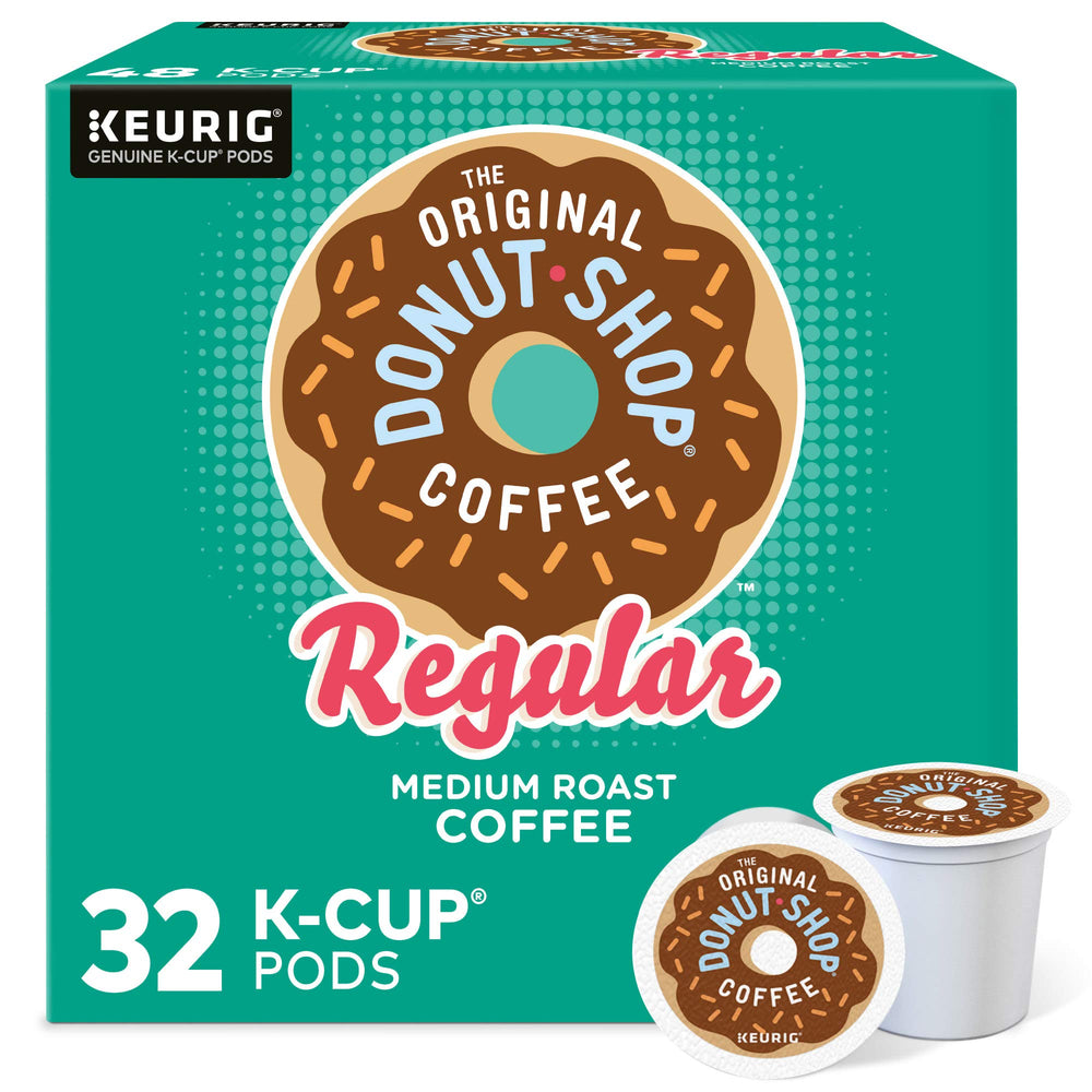 The Original Donut Shop Regular pod-brew shows bold flavor in a single-serve pod.