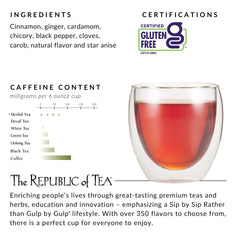 Cardamon Cinnamon tea steeping image, fragrant spices blooming in hot water