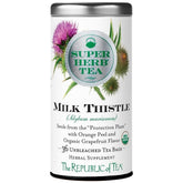 The Republic of Tea organic milk thistle tea bag closeup for a caffeine-free ritual