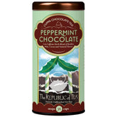The Republic of Tea Peppermint Cuppa Chocolate tea bags pack for convenient indulgence