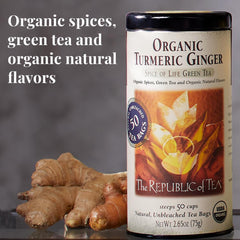 The Republic of Tea tea bags in pack for quick, ritual brewing