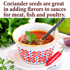 The Spice Way coriander seeds in a bowl highlight vibrant texture for spice blends.