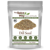 The Spice Way dill seed bottle pour adds quick dill flavor to pickles.