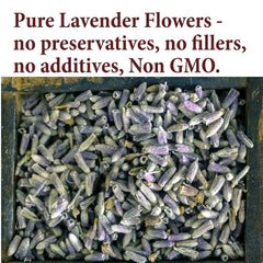 The Spice Way dried lavender buds closeup for pure culinary use.