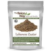 The Spice Way Lebanese Zaatar hyssop bottle adds fragrant savory notes to flatbreads
