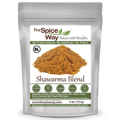 The Spice Way Shawarma Seasoning front jar ideal for grilled chicken and lamb.
