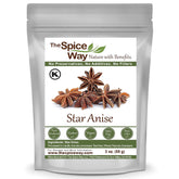 The Spice Way Star Anise whole releases a warm aroma in soups and braises.