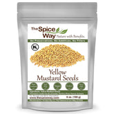 The Spice Way Yellow Mustard Seed: whole seeds perfect for pickling and flavoring sauces.