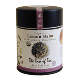The Tao of Tea Lemon Balm loose leaf tea tin with calming aroma.