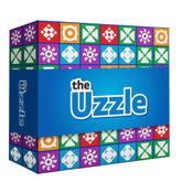 The Uzzle 3.0 board game parts with bright blocks for easy handling.