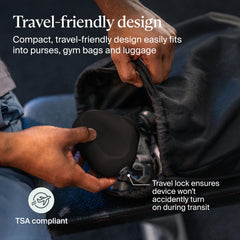 Theragun Mini standard ball provides full-body massage options.