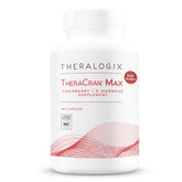 Theralogix TheraCran Max bottle front view with cranberry + D-Mannose formula for urinary health