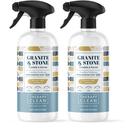 Therapy Granite Cleaner bottle for streak-free kitchen countertops.