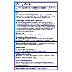 TheraTears Dry Eye Therapy single-use vials for clean application