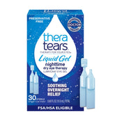 TheraTears bottle of nighttime liquid gel eye drops for overnight hydration