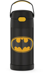 THERMOS FUNTAINER Batman 12oz bottle keeps drinks cold during school days.