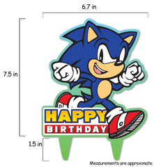 Think Green Fun Sonic Gamer topper close-up color details enhance party ambiance.