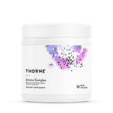 THORNE Amino Complex berry bottle pour for post-workout recovery support