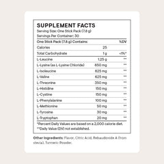 THORNE Amino Complex powder being poured into a glass for post-workout recovery.