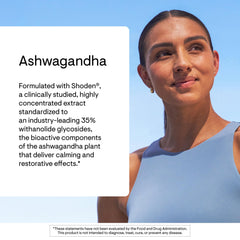 THORNE Ashwagandha Shoden label detail conveys quality and standardization