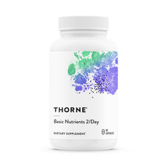 THORNE Basic Nutrients 2 Day bottle front for simple daily wellness.