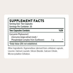THORNE Curcumin Meriva capsules ready for everyday use.