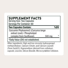 THORNE Curcumin Phytosome absorption graph shows higher bioavailability.