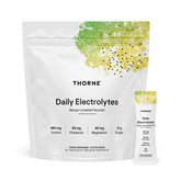 THORNE Daily Electrolytes mango limeade stick-pack hero for on-the-go hydration