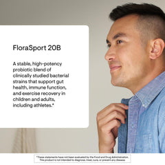 THORNE FloraSport 20B label highlighting NSF for Sport certification