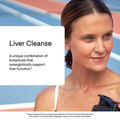 THORNE Liver Cleanse burdock-chicory extracts emphasize detox botanicals.