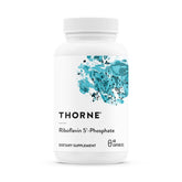 Thorne Riboflavin 5'-Phosphate bottle shows bioactive B2 for methylation-related pathways.