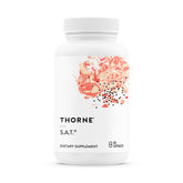 Thorne S.A.T. milk thistle bottle front for daily liver support.
