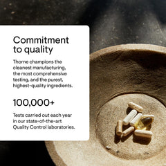 Thorne third-party certification badge on selenium packaging.
