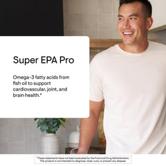 Thorne Super EPA Pro softgels being swallowed and gentle on the stomach.
