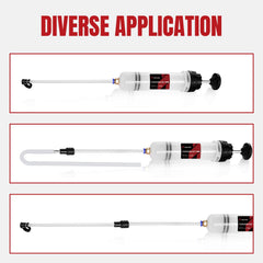 Two 22 cm PVC suction tubes for precise transfer