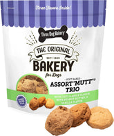 Three Dog Bakery emballage refermable pour friandises Mutt Trio et facilité d’accès