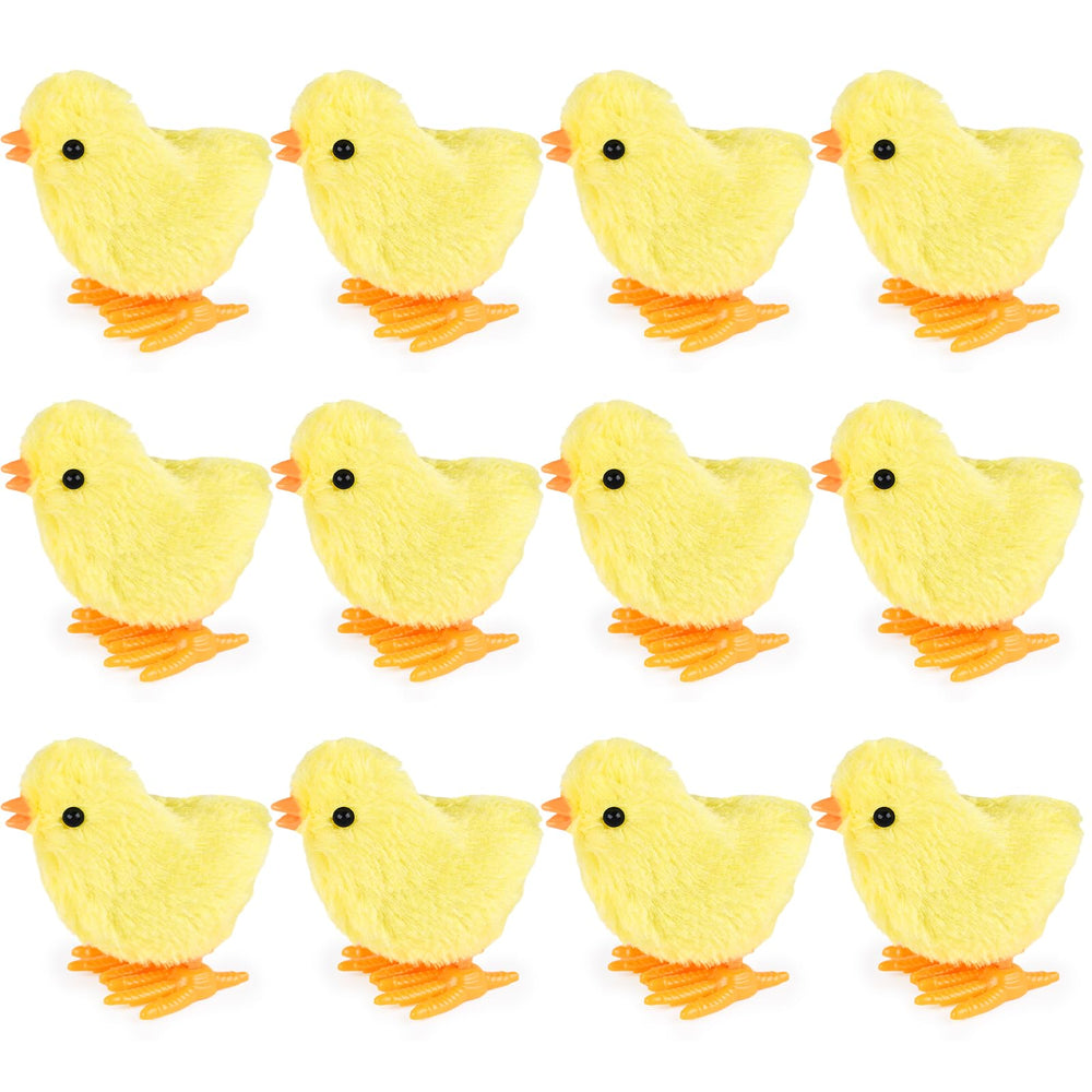 Three Otters wind-up chick plush toy for Easter baskets and smiles