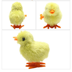 Three Otters wind-up chicks as Easter decor and playful desk accents