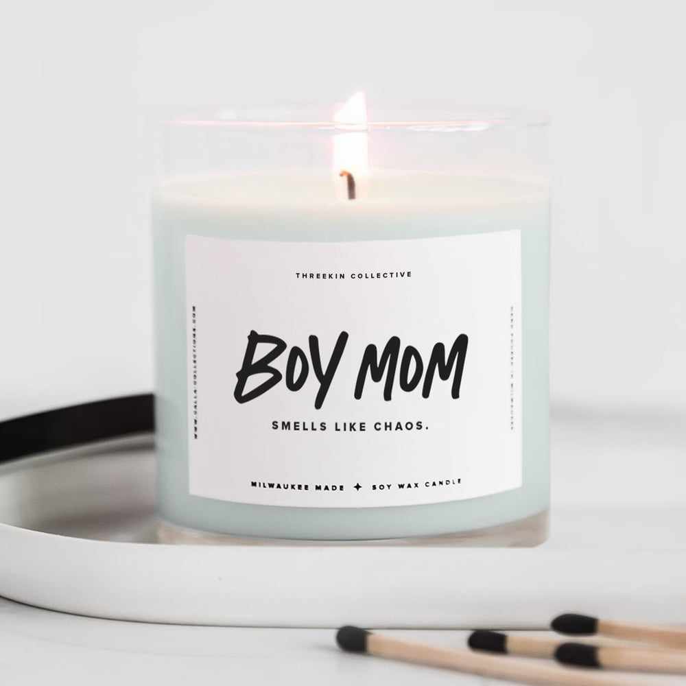 ThreeKin driftwood jar label for calming moments after chaos