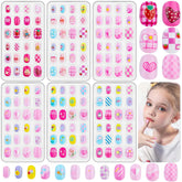 Thrilez kids nails 6-pack pink set for easy, playful dress-up looks.