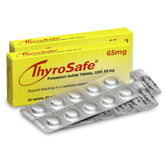 ThyroSafe 65mg tablets in blister pack for emergency dosing.