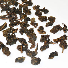 Tian Hu Shan oolong tea showcases unique roasted aroma with mellow, thick brew.