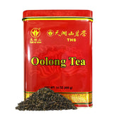 Tian Hu Shan Premium Oolong Tea loose leaf packaging preserves freshness and flavor.
