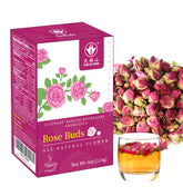 Tian Hu Shan rose buds close-up, premium quality ideal for soothing tea and natural fragrance
